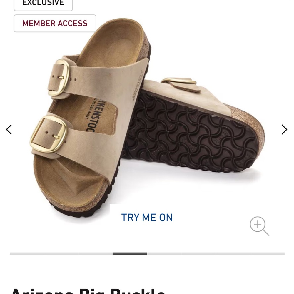 Birkenstock Big Buckle Arizona’s - Nubuck Leather Sandcastle 37